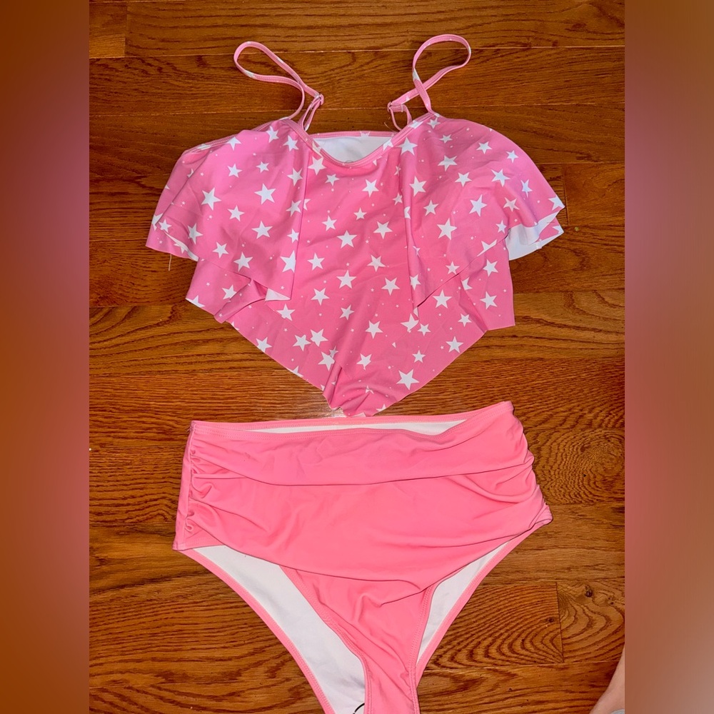 SHEIN Tankini High Waisted Bottoms (XL)